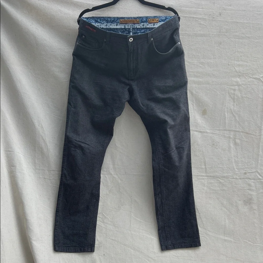 Enzo Tovare Straight Jeans in Dark Gray